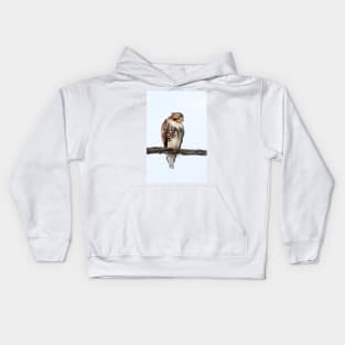 Red-tailed Hawk - Perched Kids Hoodie